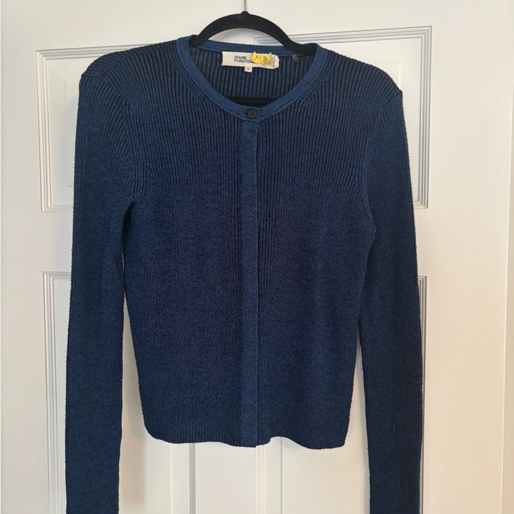 Diane Von Furstenberg Navy Cardigan